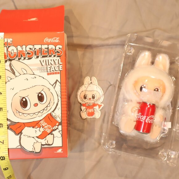 Pop Mart Labubu × Coca-Cola — The Monsters Vinyl Face “Happy Factor” | Open Box, - Picture 2 of 10